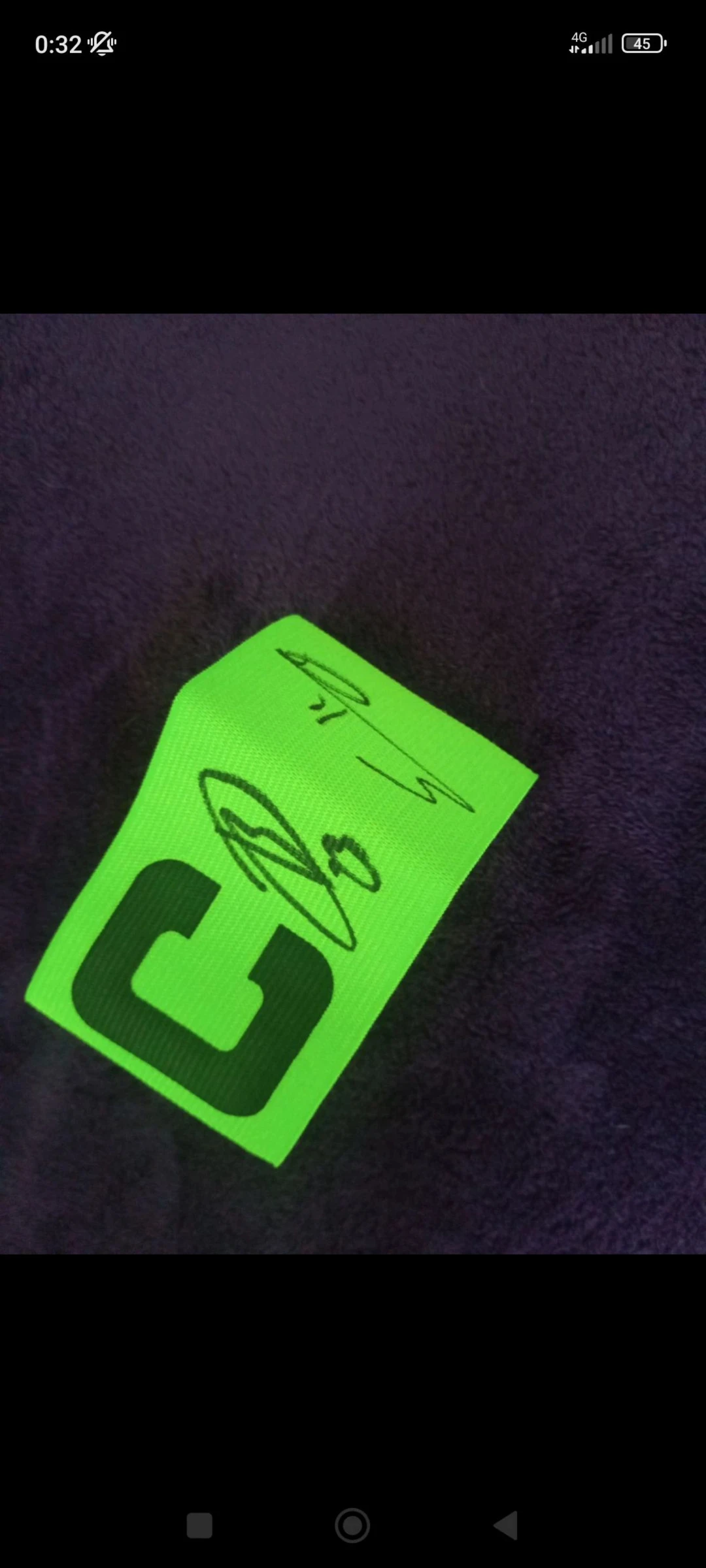 Braçadeira capitão Autografada Sporting 